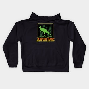 Ingen Files #2 (Parasaurolophus) - Jurassic Park Kids Hoodie